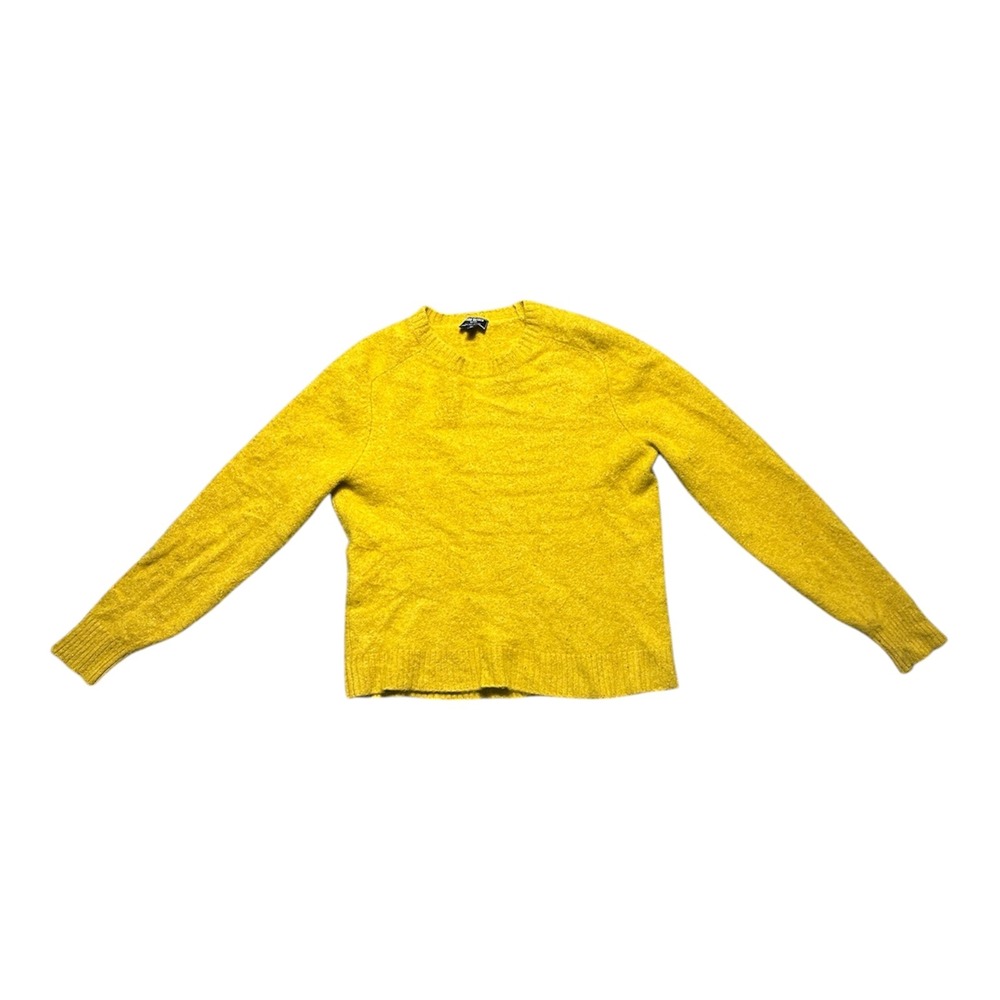 Todd Snyder Yellow 100% Cashmere Crewneck Sweater XL Donegal